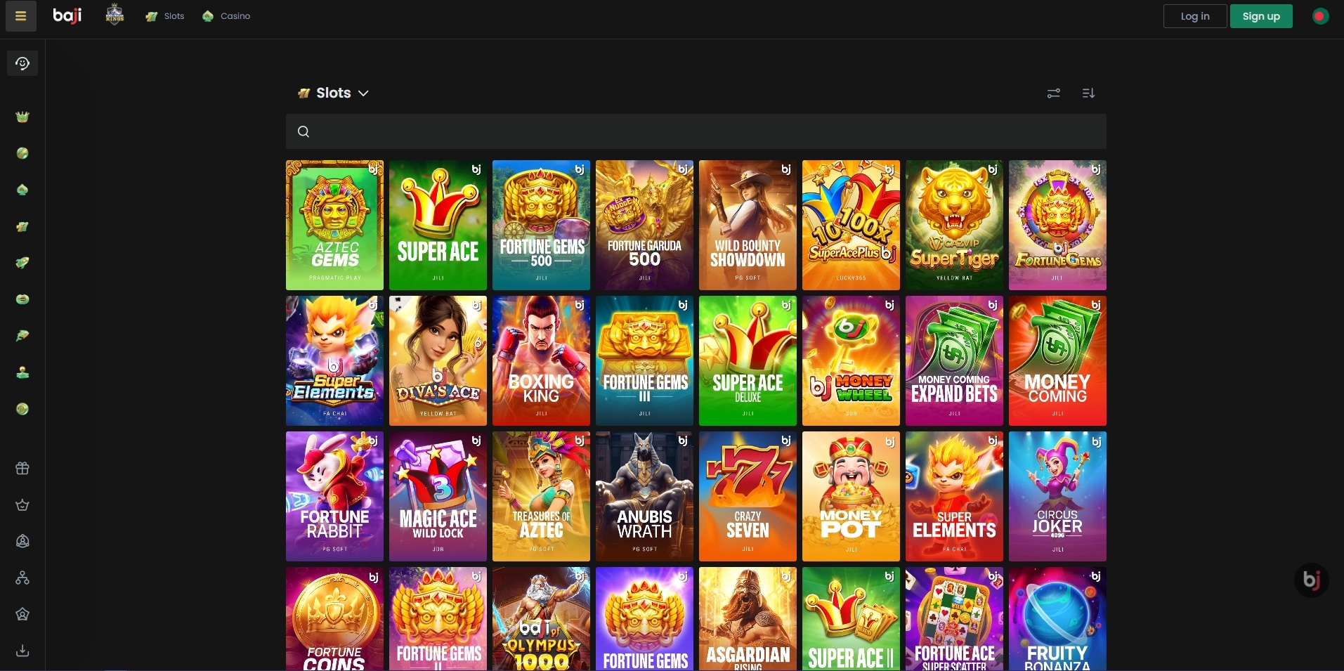 Baji Casino Games