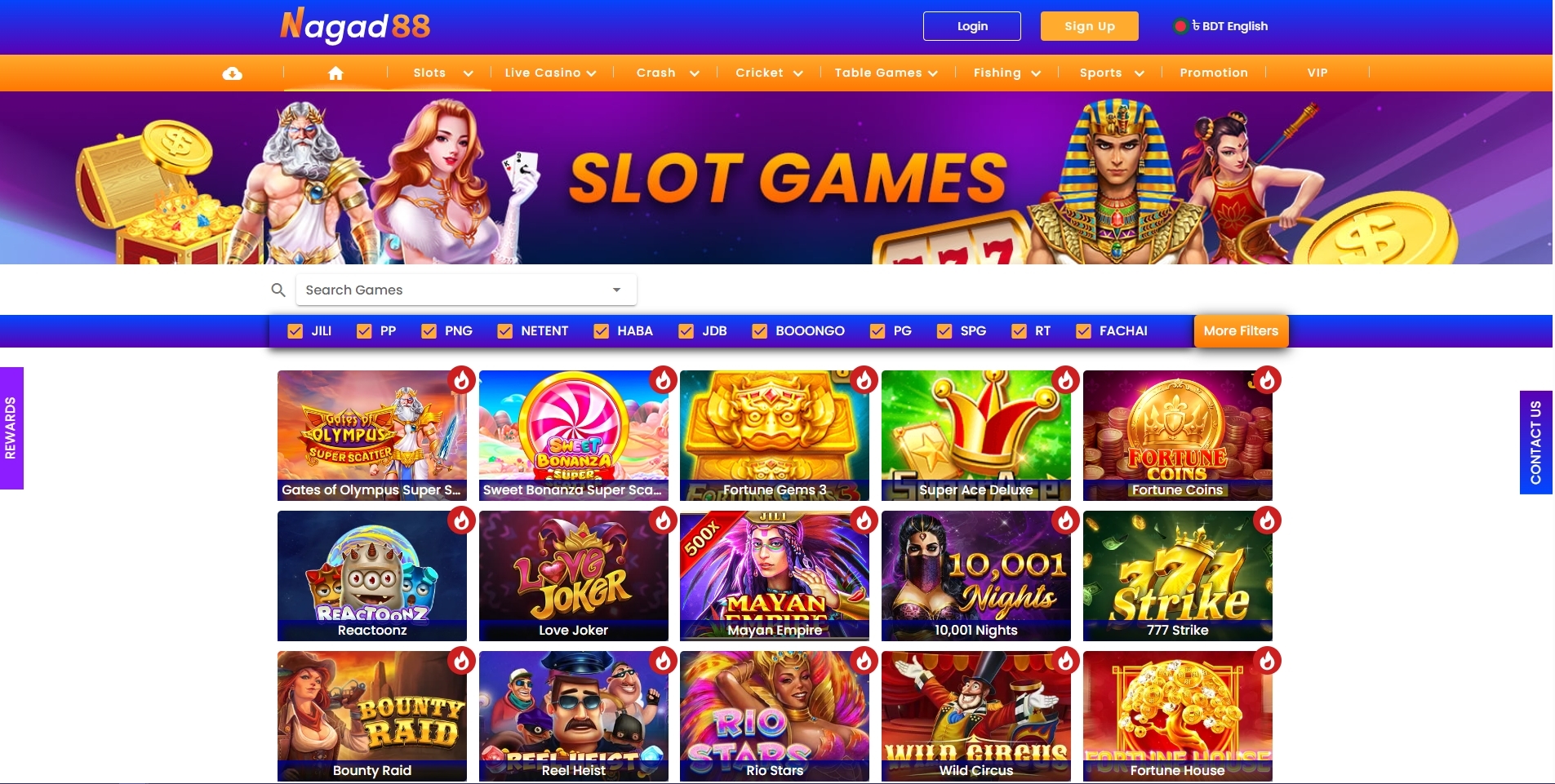Nagad88 Casino Games